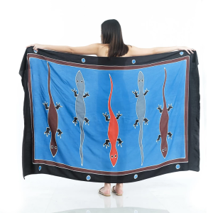 Animal Print One-Piece Sarong Sulu | Rayon-Cotton Blend