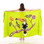 Animal Print One-Piece Sarong Sulu | Rayon-Cotton Blend