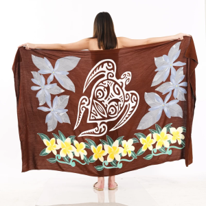 Animal Print One-Piece Sarong Sulu | Rayon-Cotton Blend