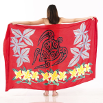 Animal Print One-Piece Sarong Sulu | Rayon-Cotton Blend