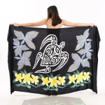 Animal Print One-Piece Sarong Sulu | Rayon-Cotton Blend