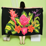 Floral One-Piece Sarong Sulu | Rayon-Cotton Blend
