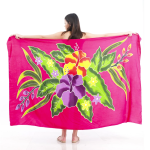 Floral One-Piece Sarong Sulu | Rayon-Cotton Blend
