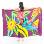 Floral One-Piece Sarong Sulu | Rayon-Cotton Blend