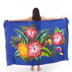 Floral One-Piece Sarong Sulu | Rayon-Cotton Blend