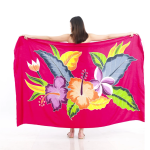 Floral One-Piece Sarong Sulu | Rayon-Cotton Blend