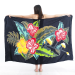 Floral One-Piece Sarong Sulu | Rayon-Cotton Blend