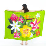 Floral One-Piece Sarong Sulu | Rayon-Cotton Blend