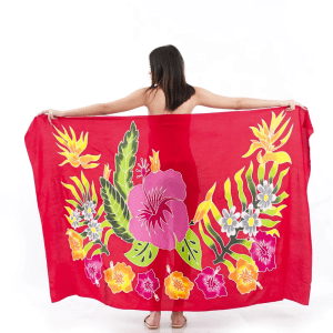 Floral Sarong | Rayon-Cotton Blend
