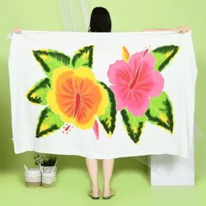 Floral Sarong | Rayon-Cotton Blend