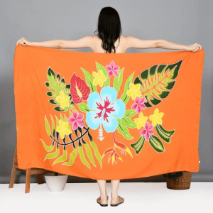 Floral Sarong | Rayon-Cotton Blend