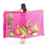 Floral Sarong | Rayon-Cotton Blend