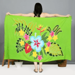 Floral Sarong | Rayon-Cotton Blend