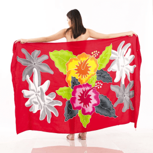 Floral Sarong | Rayon-Cotton Blend