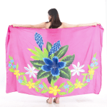 Floral Sarong | Rayon-Cotton Blend