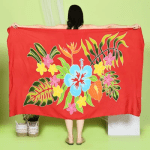 Floral Sarong | Rayon-Cotton Blend