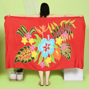 Floral Sarong | Rayon-Cotton Blend