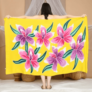 Floral Sarong | Rayon-Cotton Blend
