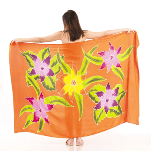 Floral Sarong | Rayon-Cotton Blend