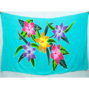 Floral Sarong | Rayon-Cotton Blend