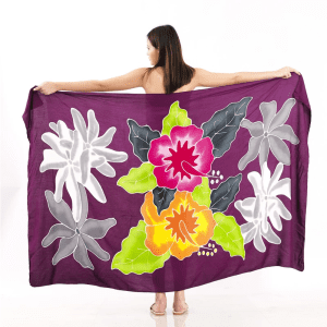 Floral Sarong | Rayon-Cotton Blend