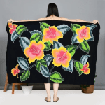 Floral Sarong | Rayon-Cotton Blend