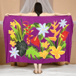 Floral Sarong | Rayon-Cotton Blend