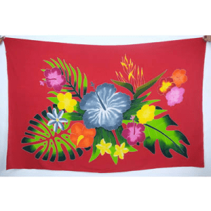 Floral Sarong | Rayon-Cotton Blend