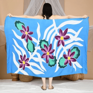 Floral Sarong | Rayon-Cotton Blend
