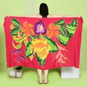 Floral Sarong | Rayon-Cotton Blend