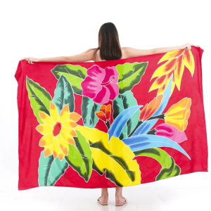 Floral Sarong | Rayon-Cotton Blend
